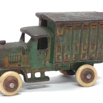 Sale Photo Thumbnail #565: Hubley Railway Express Cast Iron Toy Truck
