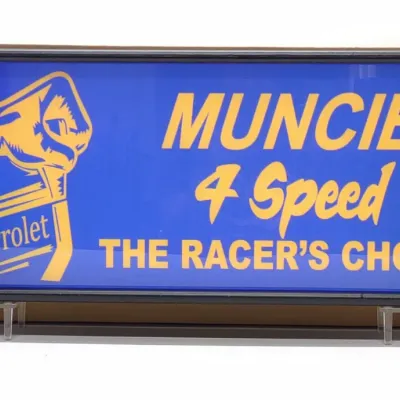 Sale Photo Thumbnail #480: Chevrolet Muncie 4 Speed Lighted Advertising Sign