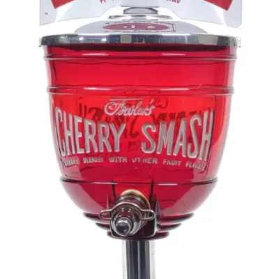 Sale Photo Thumbnail #63: Fowlers Cherry Smash Soda Fountain Syrup Dispenser