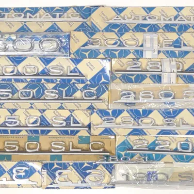 Sale Photo Thumbnail #80: 16 Mercedes Benz Car Body Emblems / Script Badges