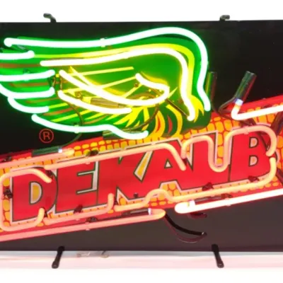 Sale Photo Thumbnail #416: DeKalb Neon Lighted Corn Seed Advertising Sign