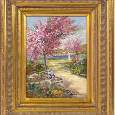 Sale Photo Thumbnail #602: Robert Lui Original Landscape Canvas Painting