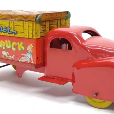 Sale Photo Thumbnail #671: 1951 Banner Pressed Steel & Tin Toy Truck #781