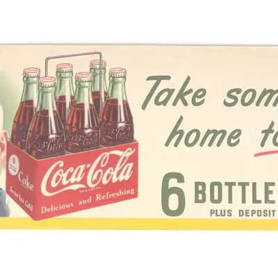 Sale Photo Thumbnail #254: 1950 Coca Cola Sprite Boy Advertising Poster Sign