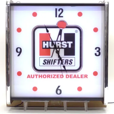 Sale Photo Thumbnail #479: Hurst Shifters Lighted Advertising Clock (Works)