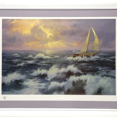 Sale Photo Thumbnail #338: Thomas Kinkade Signed Numbered Perseverance Art