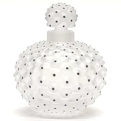 Sale Photo Thumbnail #579: Lalique Frosted Crystal Cactus Perfume Bottle