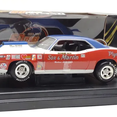 Sale Photo Thumbnail #476: Sox & Martin 1971 Barracuda Mopar Diecast Race Car