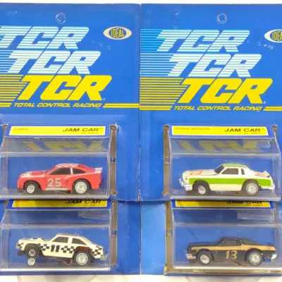 Sale Photo Thumbnail #653: (4) 1978 TCR Racing Slot Car Toys (sealed)
