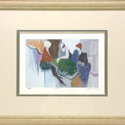 Sale Photo Thumbnail #483: Itzchak Tarkay Signed Numbered Tres Chic Serigraph
