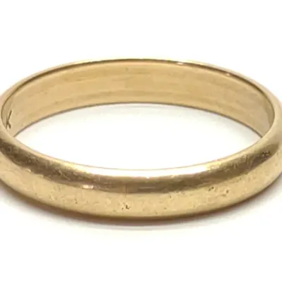 Sale Photo Thumbnail #186: 14K Yellow Gold 3.5mm Band Ring (sz 7)