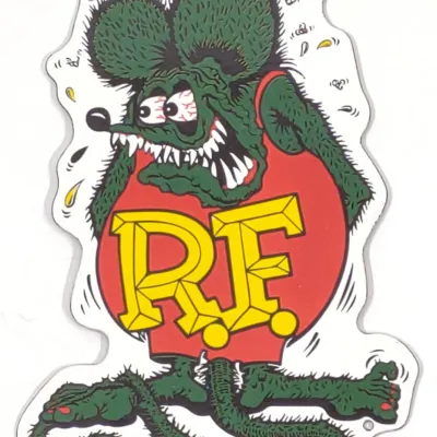 Sale Photo Thumbnail #628: Rat Fink Porcelain Enamel Sign (SSP)