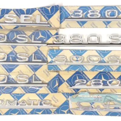 Sale Photo Thumbnail #81: 14 Mercedes Benz Car Body Emblem Badges & Ornament