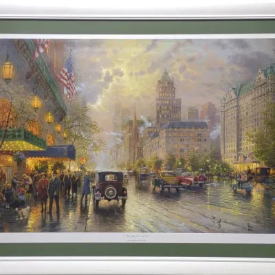 Sale Photo Thumbnail #339: Thomas Kinkade Signed New York 5th Ave Lithograph