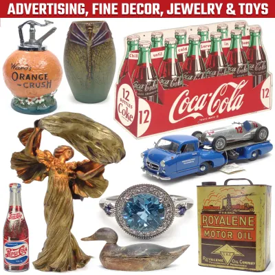 Sale Photo Thumbnail #702: BAYSIDEAUCTIONS.COM - Advertising, Fine Decor, Jewelry & Toys - Ends 11/14