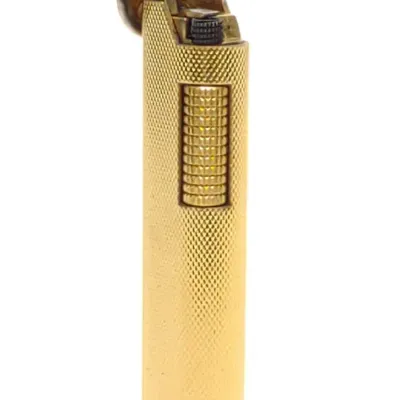 Sale Photo Thumbnail #328: Vintage Dunhill Gold Plated Barley Dress Lighter