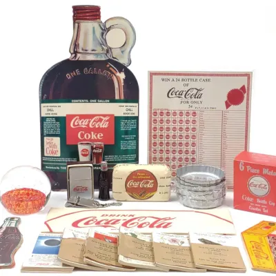 Sale Photo Thumbnail #375: 12 Vintage Coca ColaAdvertising Novelty Items