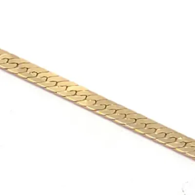 Sale Photo Thumbnail #232: 14K Yellow Gold 1.5mm Herringbone Necklace (18" L)
