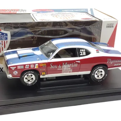 Sale Photo Thumbnail #463: Sox & Martin 1970 Plymouth Duster Diecast Race Car