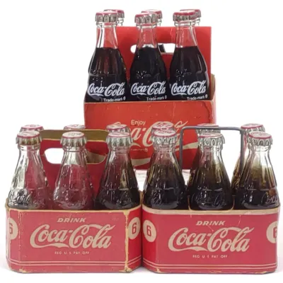 Sale Photo Thumbnail #267: 3 Coca Cola Miniature Bottles (Bills Novelties)