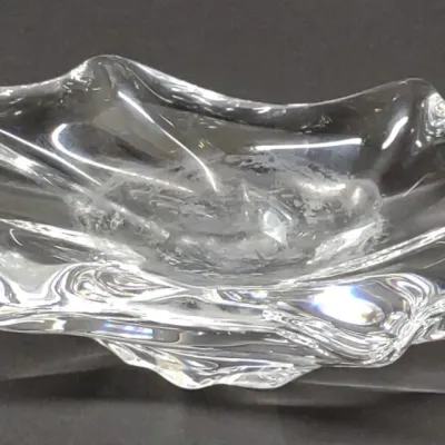 Sale Photo Thumbnail #668: Baccarat Cadix 7" Freeform Crystal Bowl Sculpture