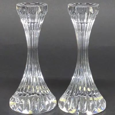 Sale Photo Thumbnail #128: Pair of Baccarat Massena 6" Crystal Candle Holders