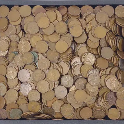 Sale Photo Thumbnail #111: Approx 650 Wheat Pennies