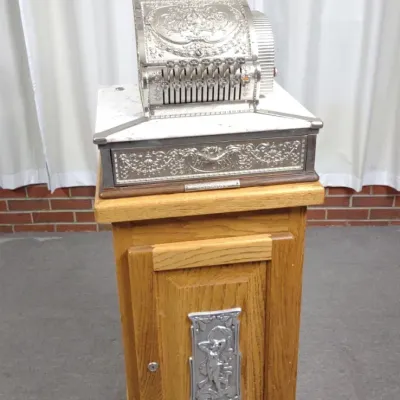 Sale Photo Thumbnail #42: 1907 Nickel National Cash Register 52 1/4 on Stand