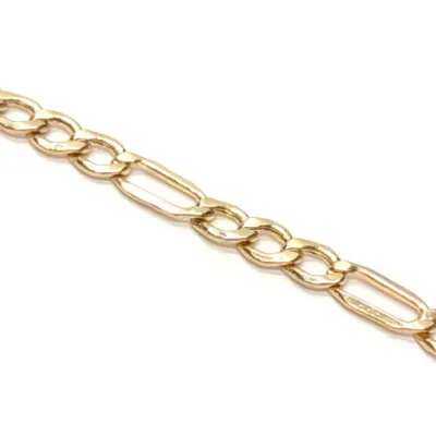 Sale Photo Thumbnail #190: 10K Yellow Gold 3.5mm Figaro Chain Necklace 18" L