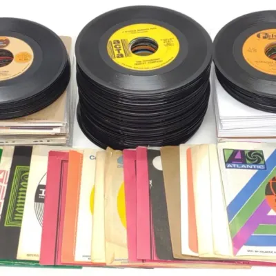 Sale Photo Thumbnail #691: (176) 60s & 70s Classic Rock 45 RPM Records