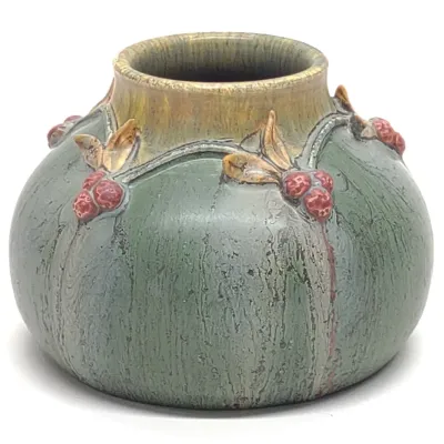 Sale Photo Thumbnail #456: Ephraim Pottery Garland of Berries Art Vase