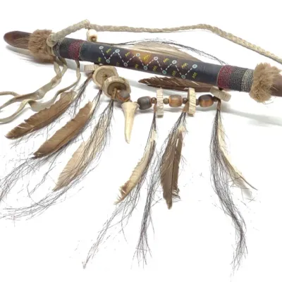 Sale Photo Thumbnail #664: Navajo Shirley Shorty Native American Peace Pipe