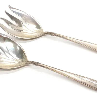 Sale Photo Thumbnail #64: Sterling Gorham Nocturne Serving Spoon & Fork