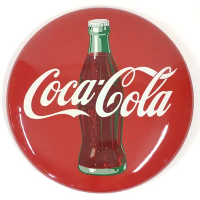 Sale Photo Thumbnail #77: 24" Coca Cola Porcelain Button Sign (SSP)