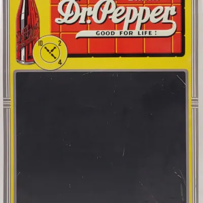 Sale Photo Thumbnail #104: 1941 Dr. Pepper Tin Embossed Menu Board Sign (SST)