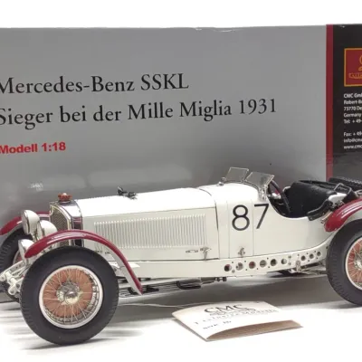 Sale Photo Thumbnail #392: CMC 1931 Mercedes Benz SSKL Mille Miglia Car & Box