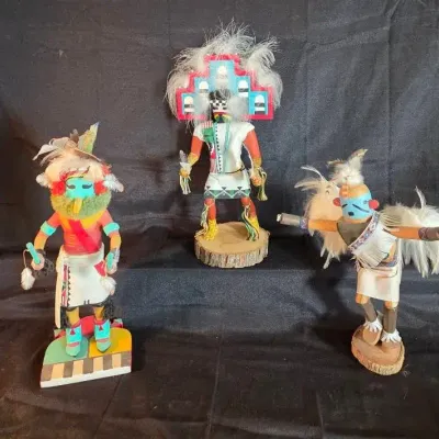 Three Big Zuñi Kachinas 