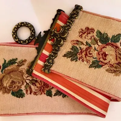 Floral Needlepoint Tapestry