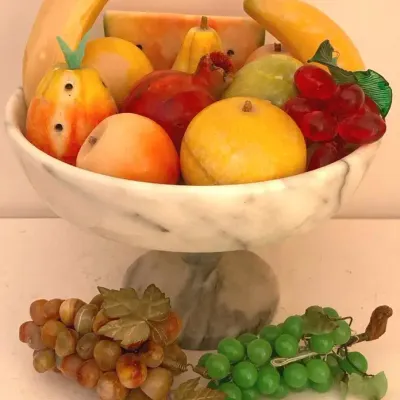 Natural Stone Fruit Basket
