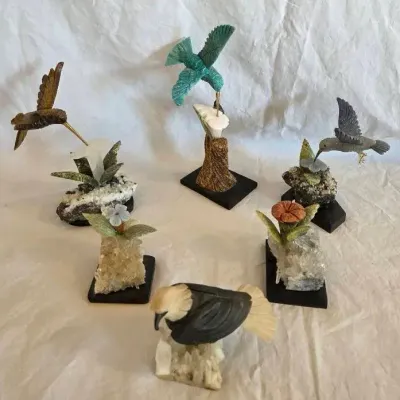 Carved Stone Birds