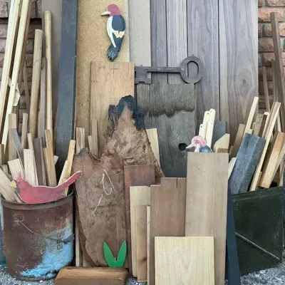 Assorted Woodworking Lumber Scraps & Decorative Wood