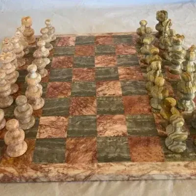 Marble & Onyx Chess Set