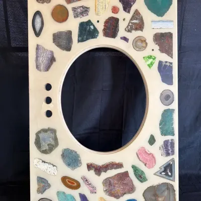 Mineral Imbedded Sink Base 