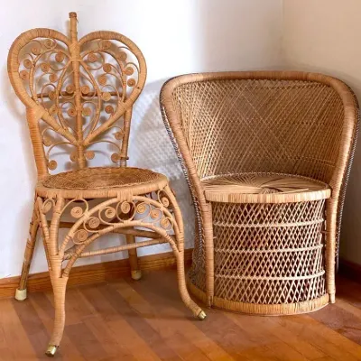Wicker Sweetheart Chair