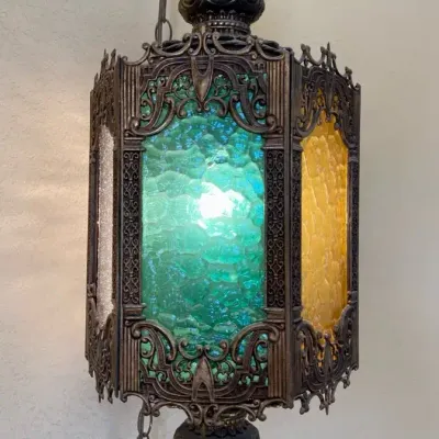 Six Panel Swag Lamp 