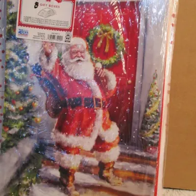 Sale Photo Thumbnail #60: 8 new gift boxes, 12 new bows, 1 new 100-sheet pkg of white tissue paper, 21 sheets of tissue paper, see pictures
