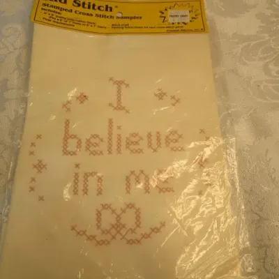 Sale Photo Thumbnail #420: Kid's Sampler is "I Believe in Me", See pictures