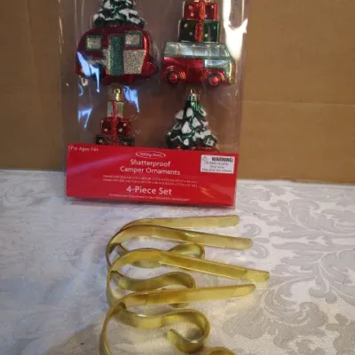 Sale Photo Thumbnail #343: Stocking holders go on a shelf or mangle, See pictures