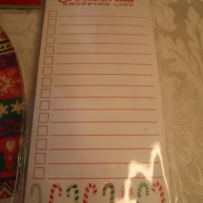 Sale Photo Thumbnail #70: 2 notepads, 1 journal, 1 Merry Christmas wall art sign, metal nutcracker sign, hanging reindeer (for computer screen or doorway)