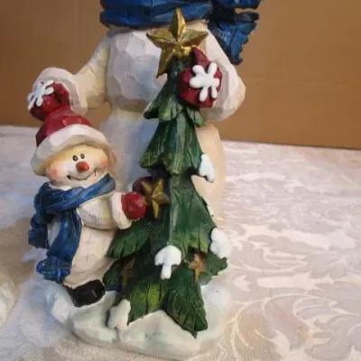 Sale Photo Thumbnail #820: Snowman is 8-1/2" tall, Snow Buddies is  5" tall, See pictures